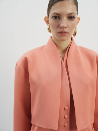 LAYERED DETAIL BUTTONED JACKET
