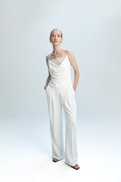 WINDOW DETAIL HIGH WAISTED PANTS