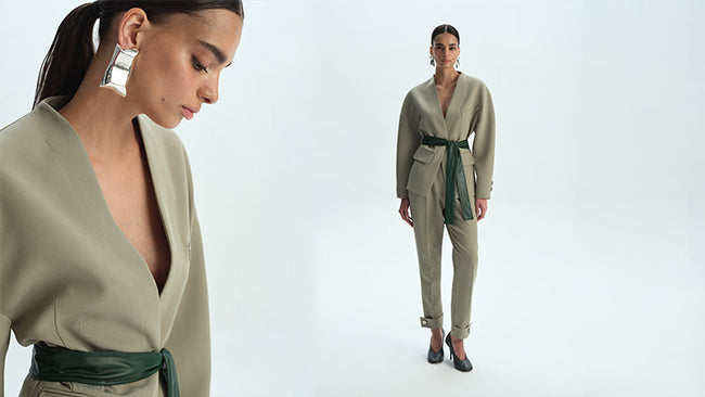 Blazer Ceket Pantolon Takım ile 5 Rafine Görünüm