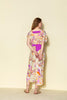 FLORAL PATTERNED LONG DRESS WITH A LOW-COLLOW BACK 24S40474