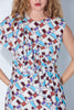 Ruffled SQUARE PATTERN DRESS 24S40421