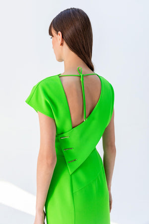 BACK DETAIL MIDI DRESS 24S40401