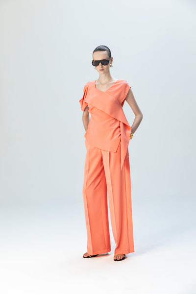 ASYMMETRICAL LAYERED BLOUSE