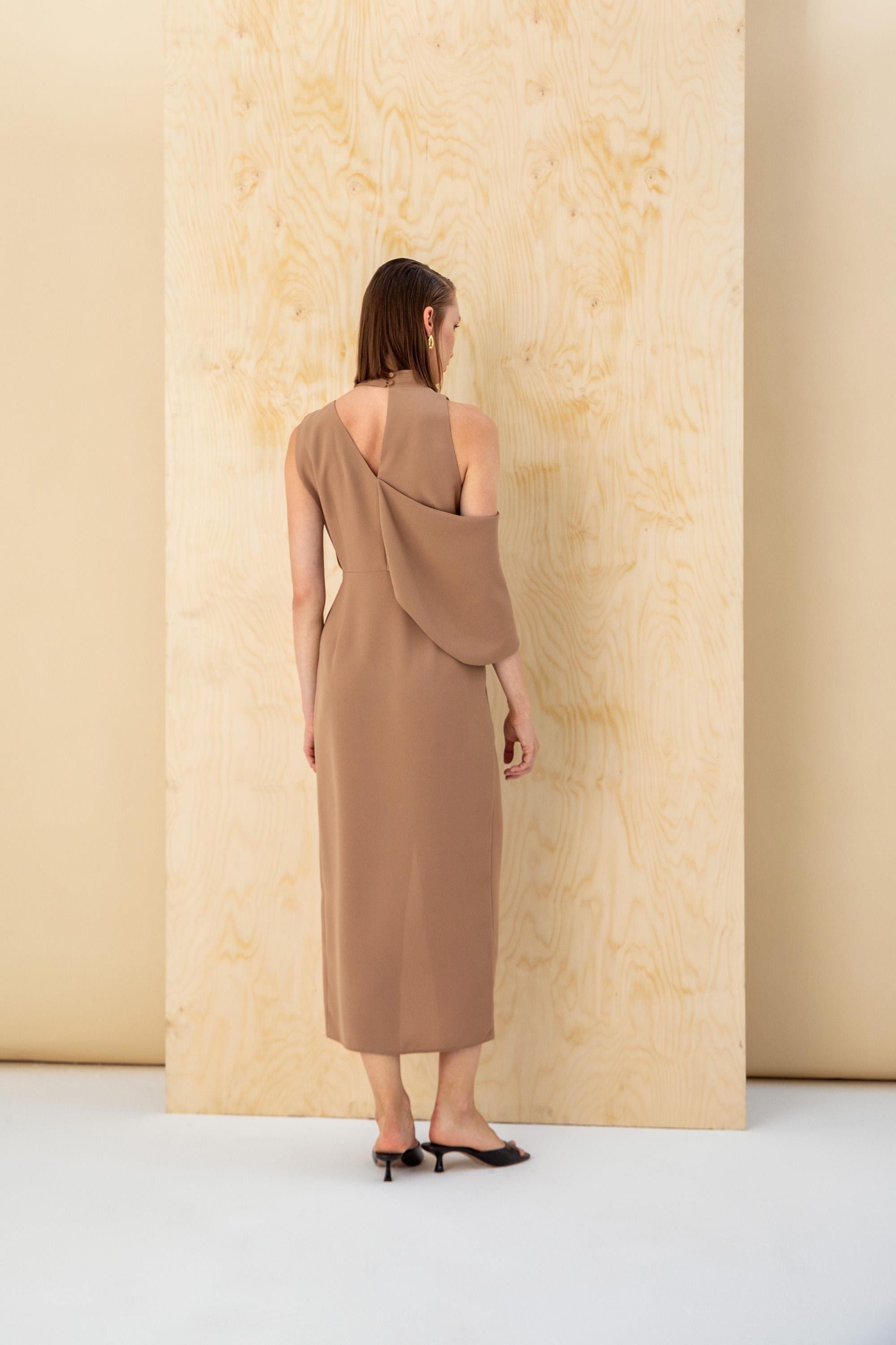 off shoulder asymmetrical dress Rohe Black Asymmetrical Off Shoulder Maxi Dress