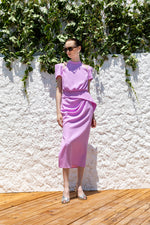CUT-OUT MIDI DRESS