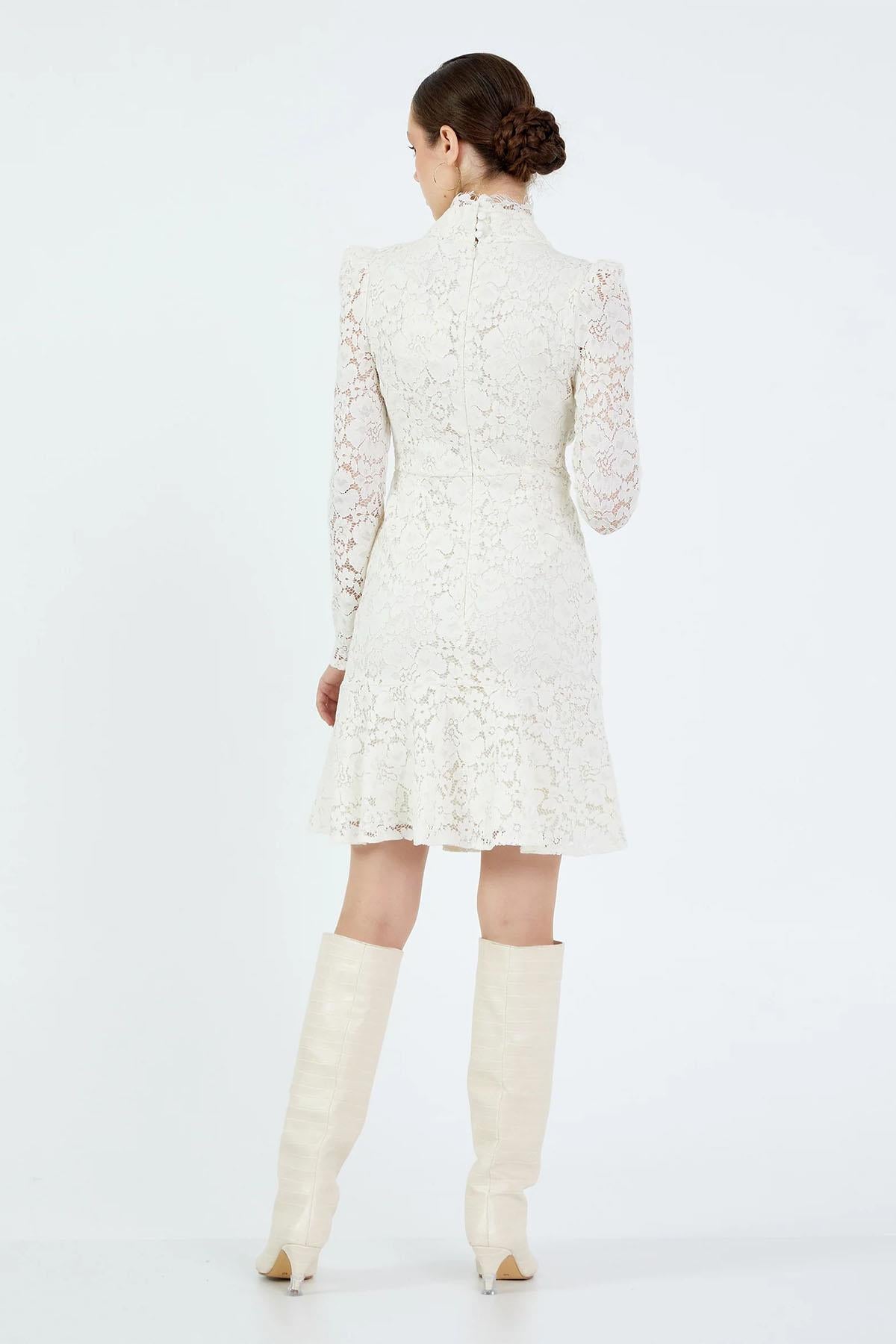 LACE EMBROIDERED DRESS MINI 25W40662