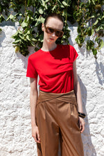 DRAPED BLOUSE