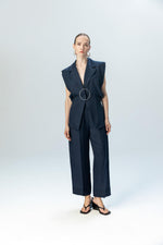 DOUBLE CUFF HIGH WAIST TROUSERS