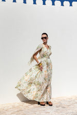 FLORAL DESENLİ EMPİRME ELBİSE