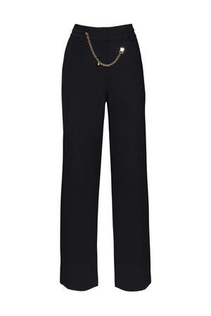 THIN BELT CHAIN ​​DETAIL PALAZZO TROUSERS 24S20427