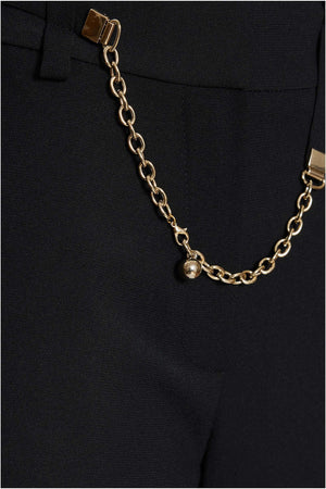 THIN BELT CHAIN ​​DETAIL PALAZZO TROUSERS 24S20427