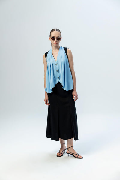 LAYERED MIDI SKIRT
