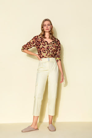 METAL BELT DETAILED TROUSERS 24S20415