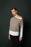 OPEN SHOULDER KNITWEAR BLOUSE 25W10613