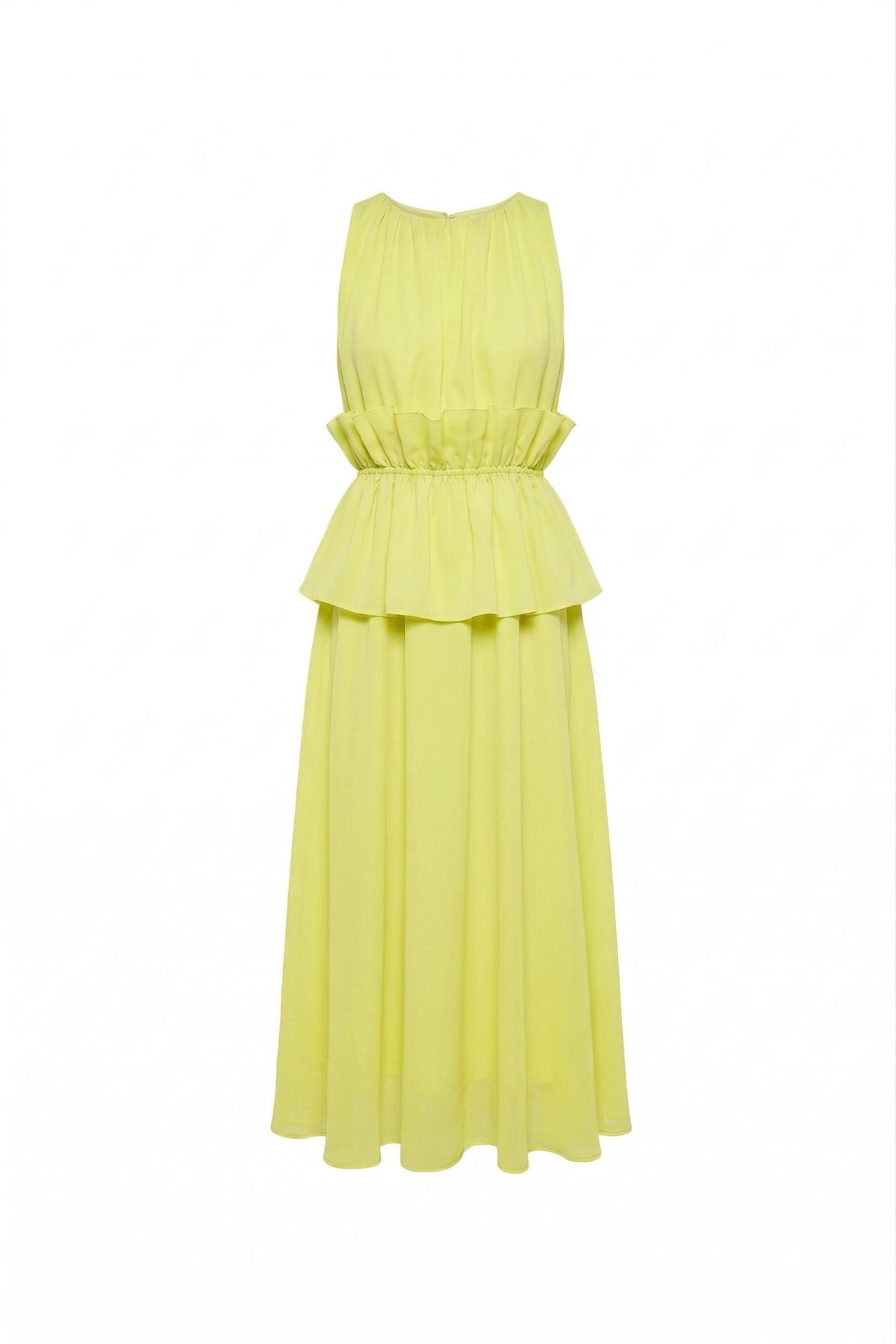 PEPLUM FORM UZUN ELBİSE – Kameya