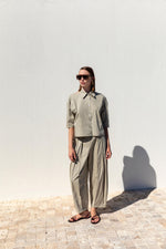 PLEATED WIDE PANTS