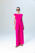 BACK BACK DRAPED JUMPSUIT