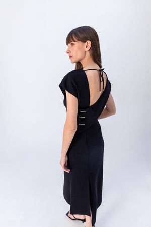 BACK DETAIL MIDI DRESS 24S40401