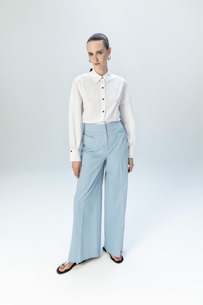 HIGH WAISTED WIDE-LEG PANTS