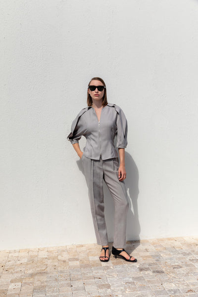 HIGH-WAISTED CLASSIC PANTS